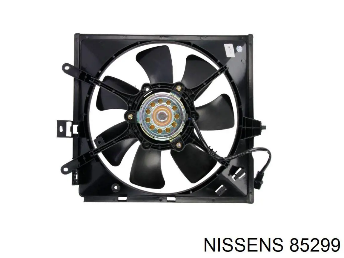85299 Nissens дифузор радіатора охолодження, в зборі з двигуном і крильчаткою