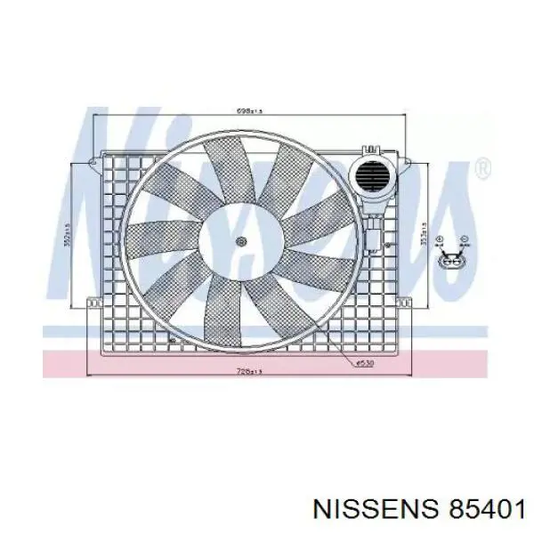 Вентилятор охолодження Polcar 502523W1