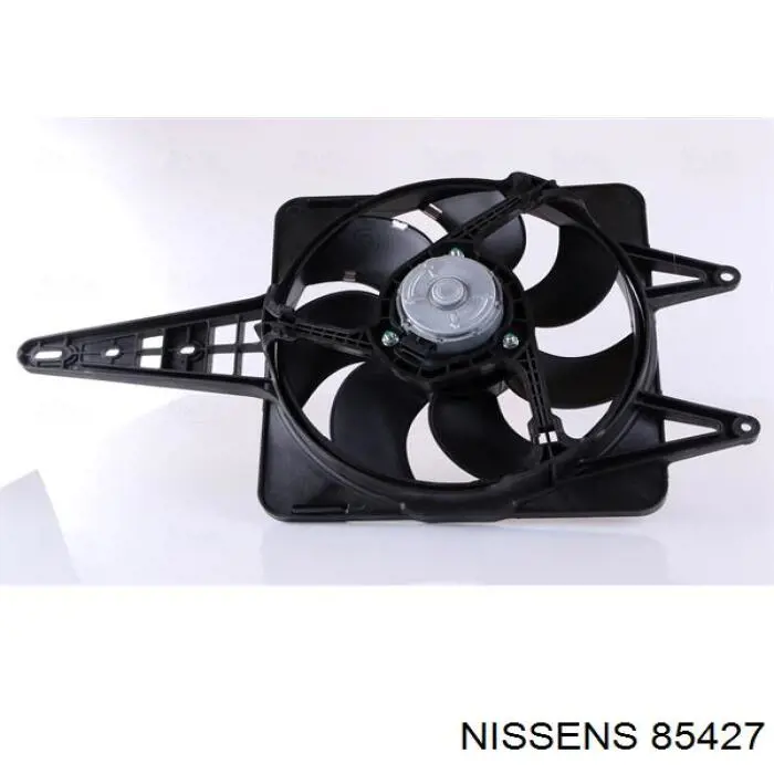 85427 Nissens дифузор радіатора охолодження, в зборі з двигуном і крильчаткою
