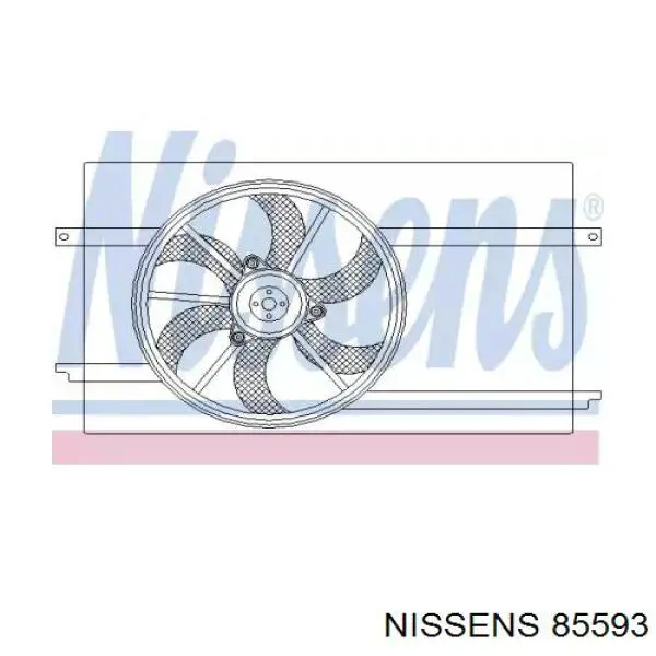 Вентилятор радіатора Nissens 85593 ціна, від 182.53 USD