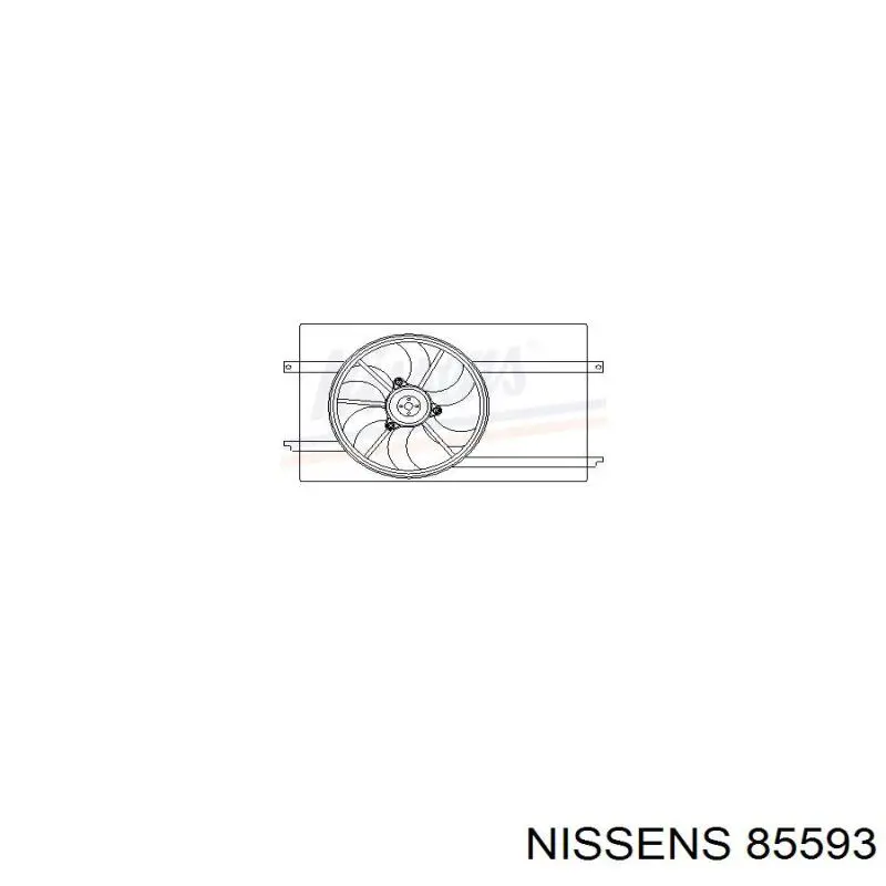 85593 Nissens Електровентилятор радіатора