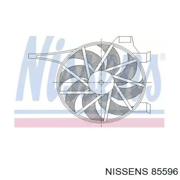 Вентилятор радіатора Nissens 85596 ціна, від 72.62 USD