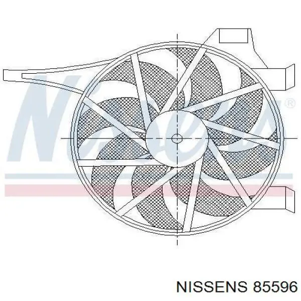 85596 Nissens електровентилятор охолодження в зборі (двигун + крильчатка)