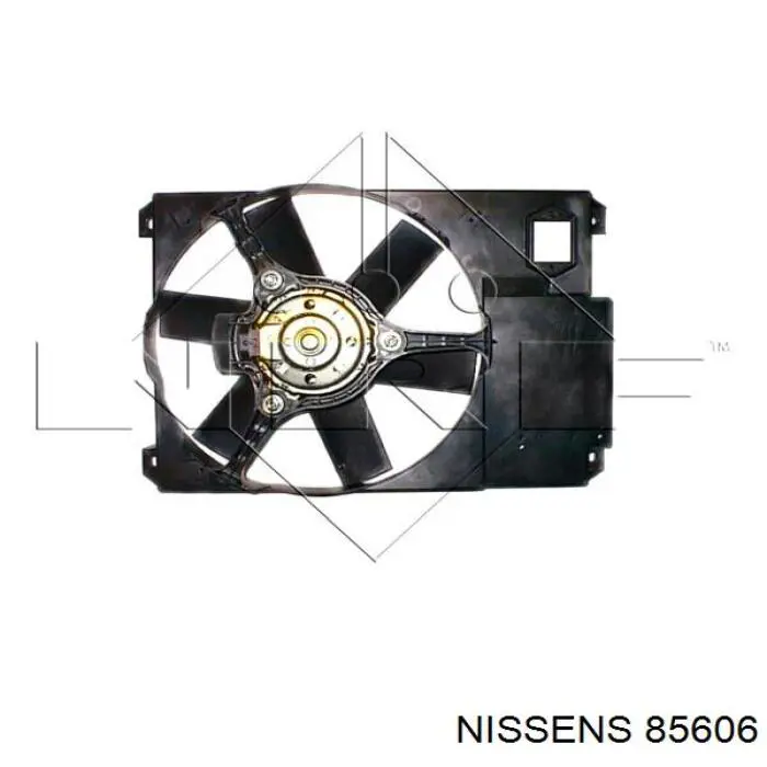 85606 Nissens електровентилятор охолодження в зборі (двигун + крильчатка, лівий)