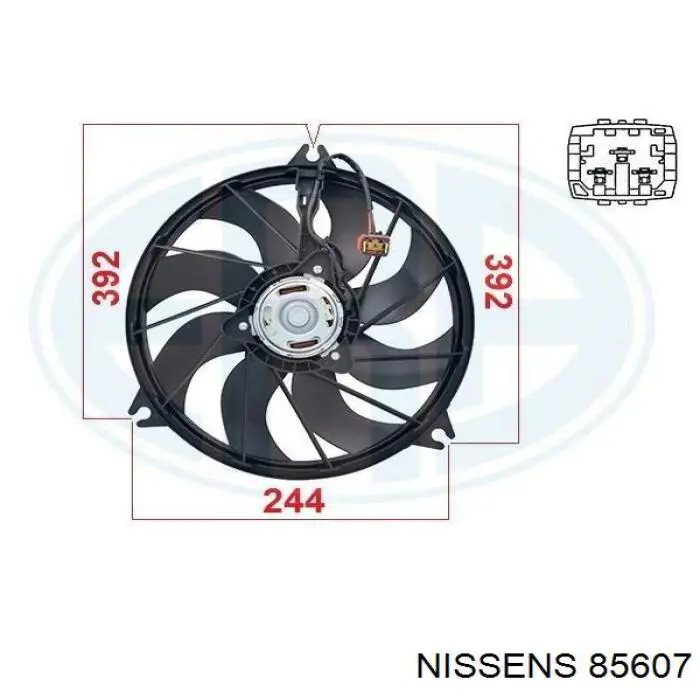 Вентилятор радіатора Nissens 85607 ціна, від 60.35 USD