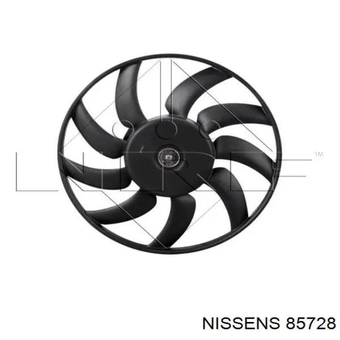 Купити 85728 Nissens Електровентилятор охолодження в зборі (двигун + крильчатка), лівий