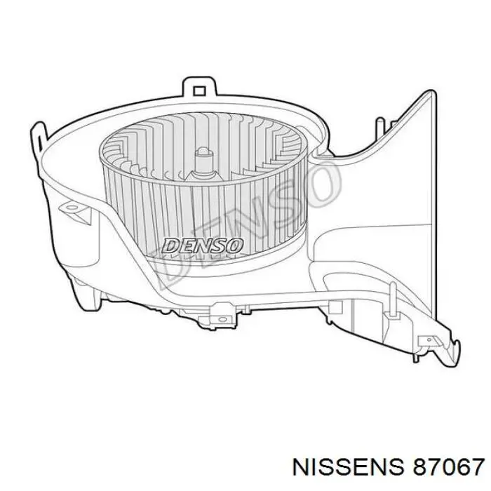 Двигун вентилятора пічки (обігрівача салону) Nissens 87067 ціна, від 113.80 USD