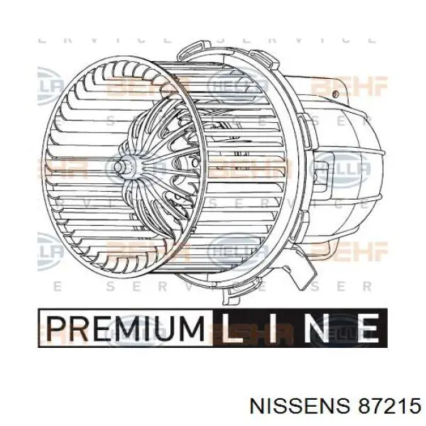 Двигун вентилятора пічки (обігрівача салону) Nissens 87215 ціна, від 60.93 USD