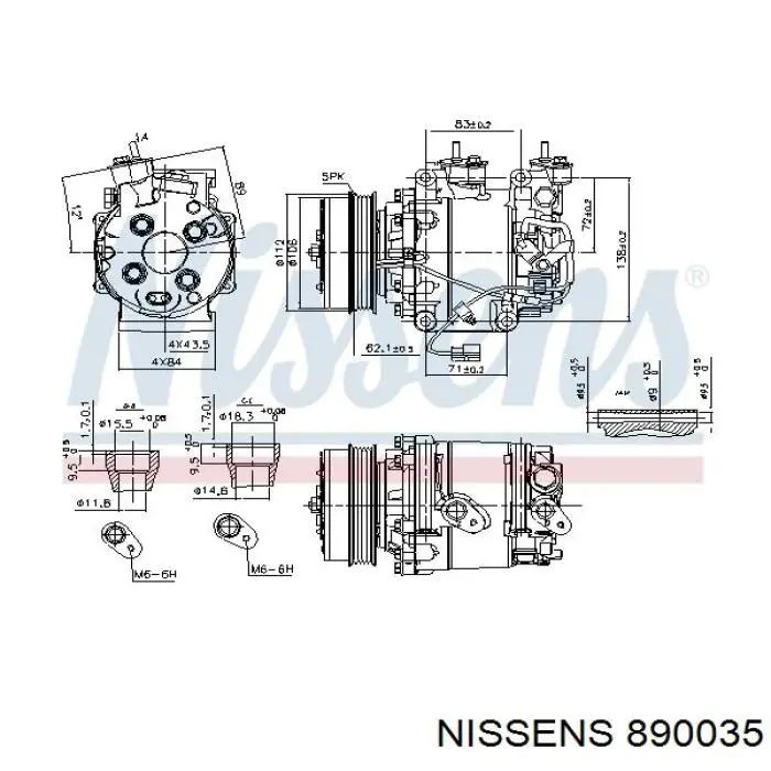 Компресор системи кондиціювання Thermotec KTT090395 ціна, від 250.88 USD