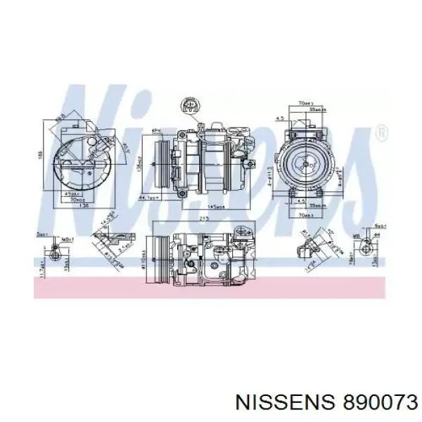 Компресор системи кондиціювання BMW 4472601571 ціна, від 263.14 USD