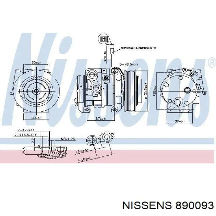  Компресор кондиціонера MERCEDES BENZ TRUCK TRUCK ACTROS 