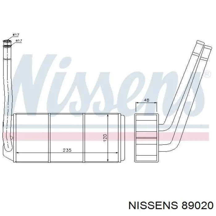 Компресор системи кондиціювання Nissens 89020 ціна, від 101.33 USD