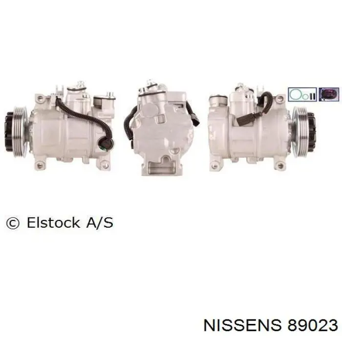 Компресор системи кондиціювання Nissens 89023 ціна, від 293.43 USD