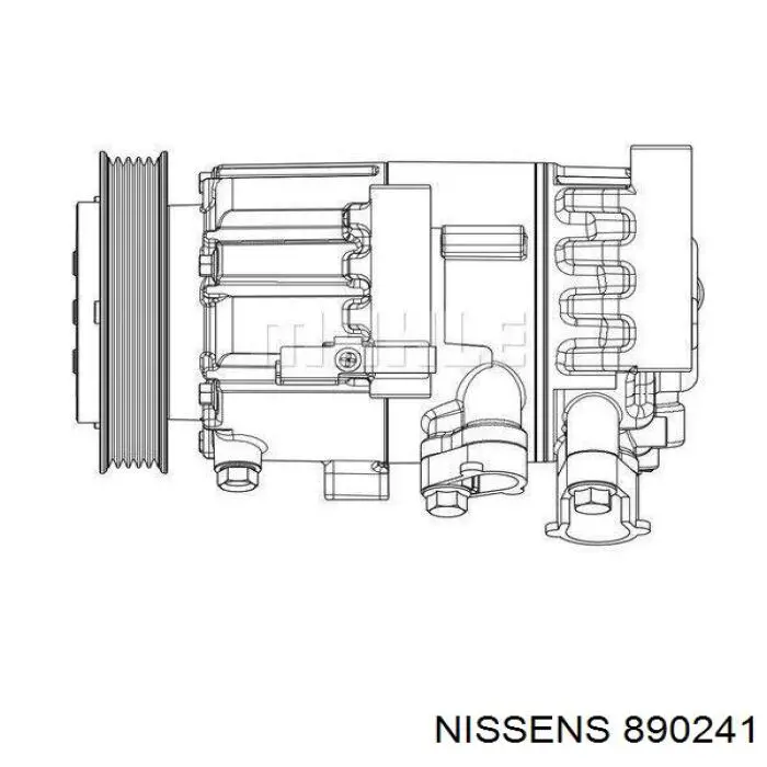 Купити 890241 Nissens Компресор кліматичної установки