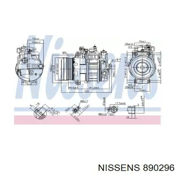 891031 Nissens компресор кондиціонера