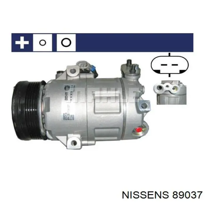 89037 Nissens Компресор холодоагенту