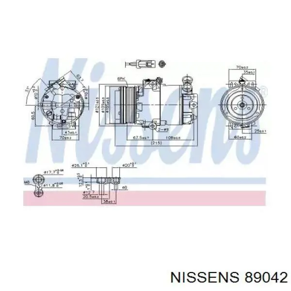 89042 Nissens компресор кондиціонера