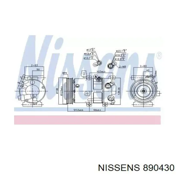 Компресор кондиціонера 977011D200AS Hyundai/Kia