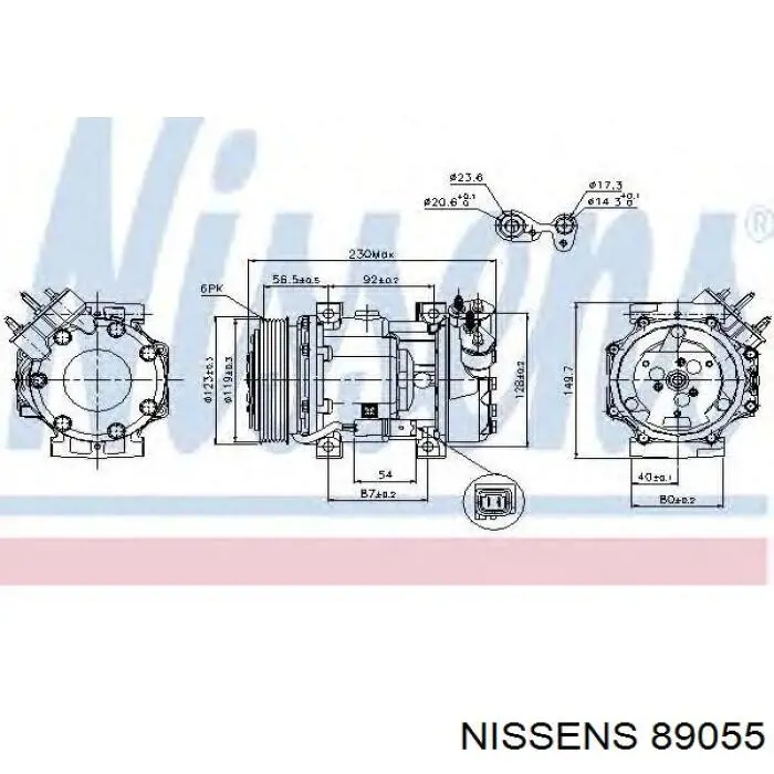 Компресор системи кондиціювання Nissens 89055 ціна, від 226.81 USD
