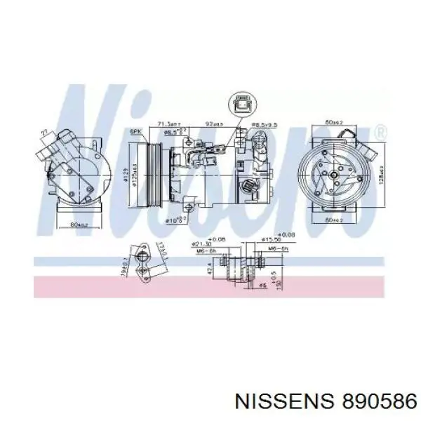 Компресор кондиціонера CS20649 Delphi