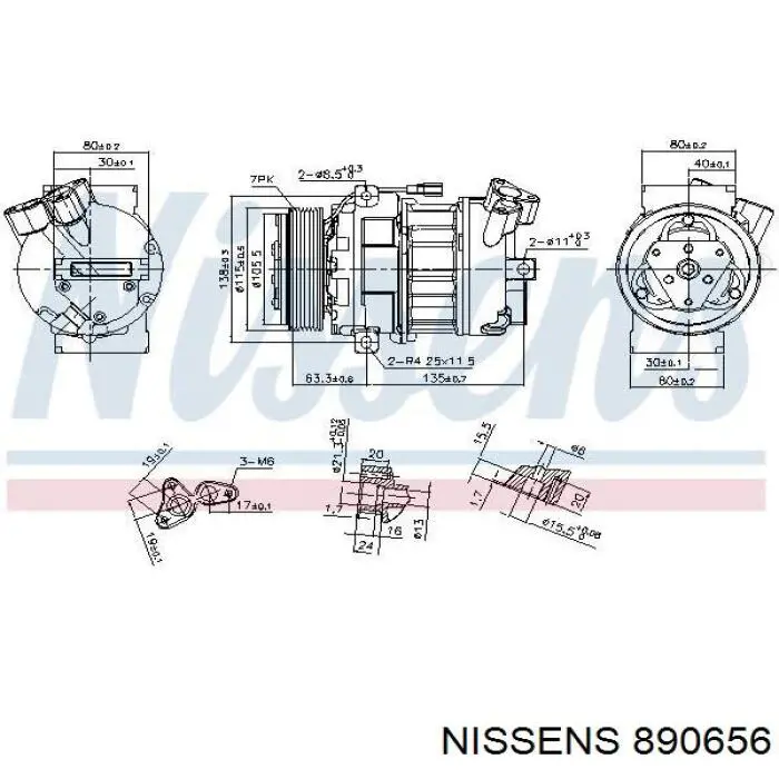 890656 Nissens компресор кондиціонера