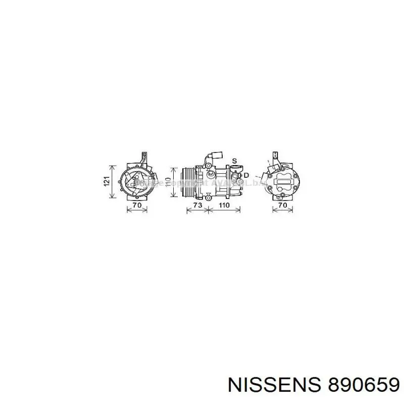 Насос кондиціонера Ford 1440657