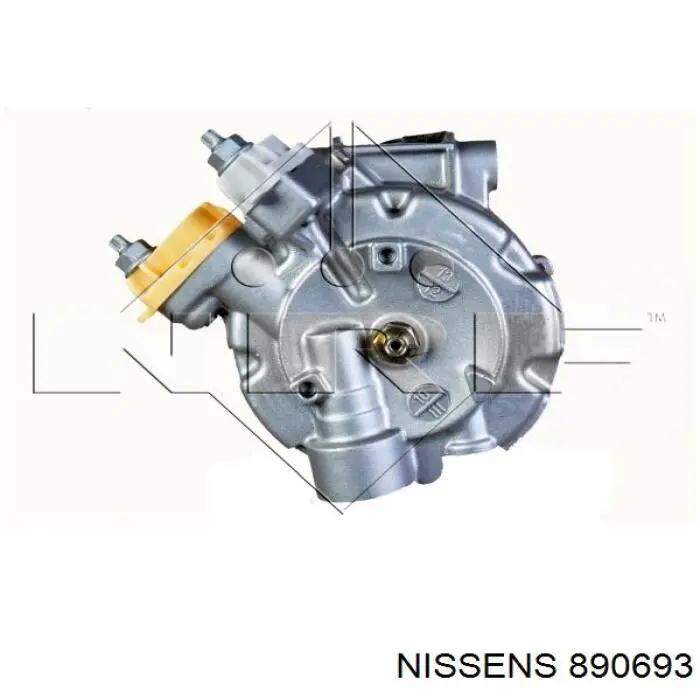 Компресор кондиціонера 890693 Nissens