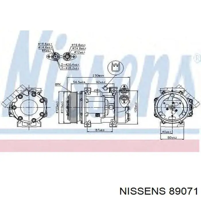 Насос кондиціонера Ford 1113006