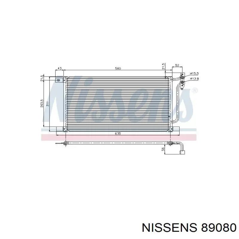Купити 89080 Nissens Компресор кліматичної установки