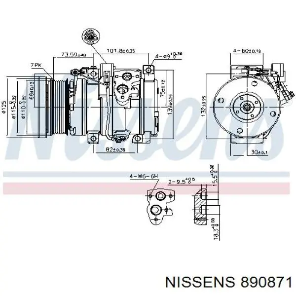 Компресор системи кондиціювання Q-fix Q3730051 ціна, від 235.23 USD