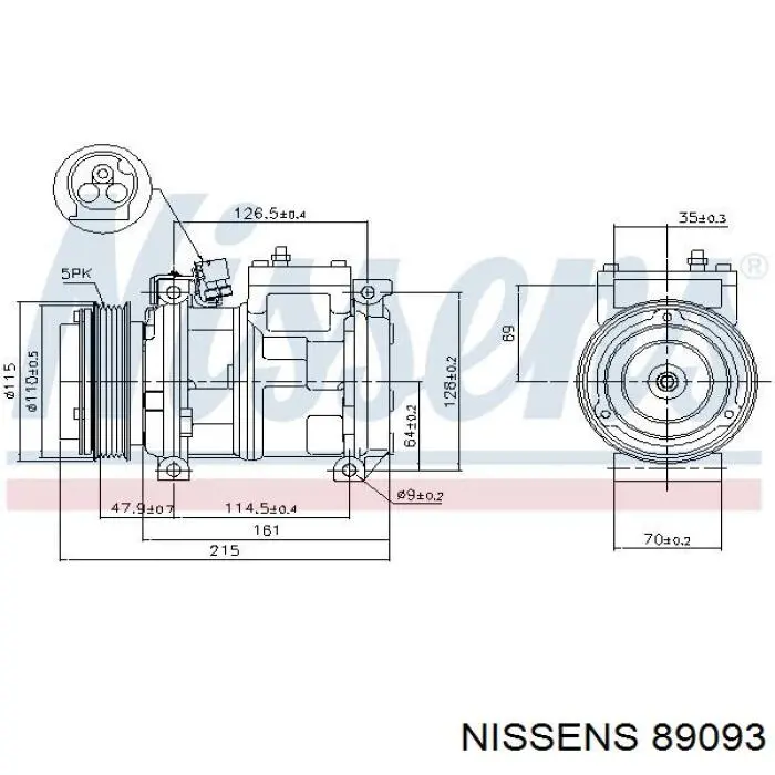 89093 Nissens компресор кондиціонера