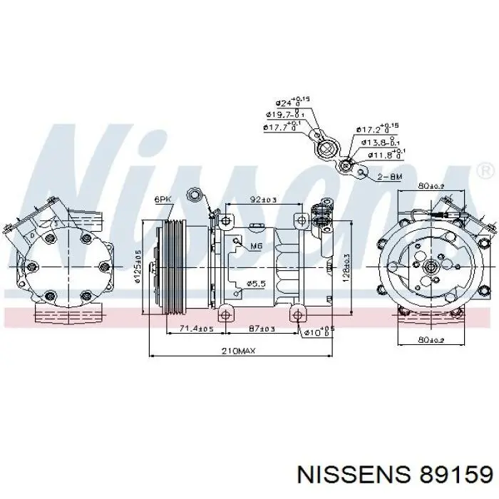 89159 Nissens компресор кондиціонера