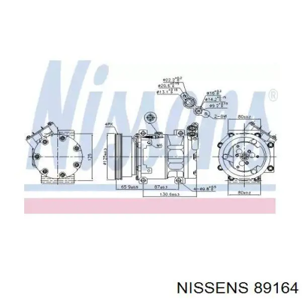 89164 Nissens компресор кондиціонера