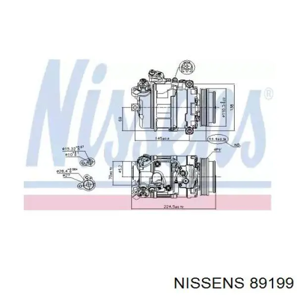 89199 Nissens компресор кондиціонера