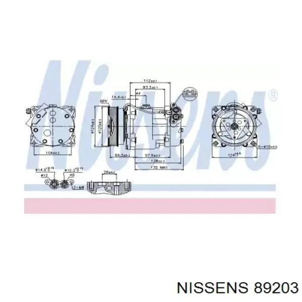 Насос кондиціонера Nissens 89203