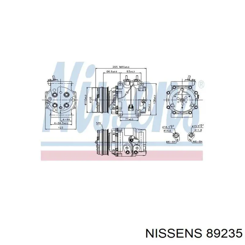 89235 Nissens компресор кондиціонера
