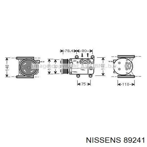 Компресор системи кондиціювання Nissens 89241 ціна, від 134.83 USD
