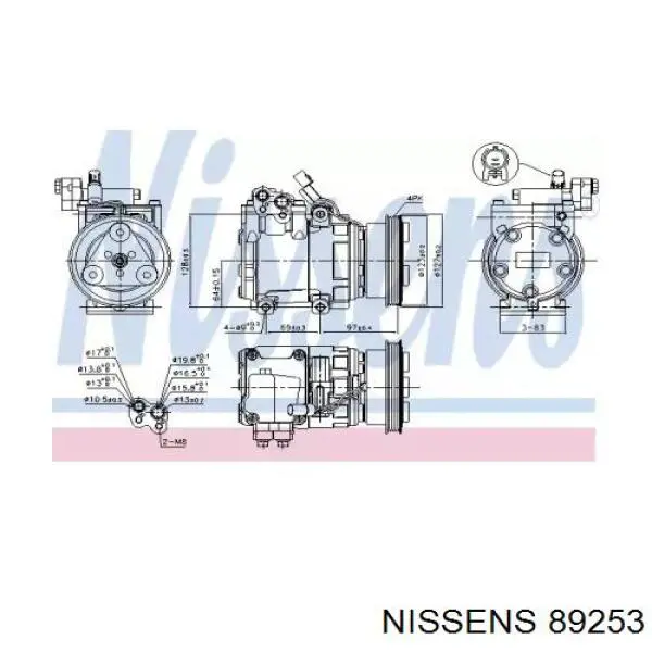 Компресор системи кондиціювання Thermotec KTT090237 ціна, від 134.42 USD