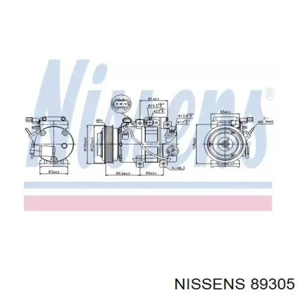 89305 Nissens компресор кондиціонера