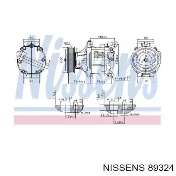 89324 Nissens компресор кондиціонера