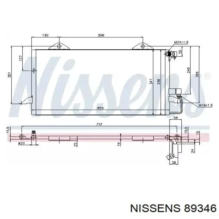 Компресор кондиціонера 89346 Nissens