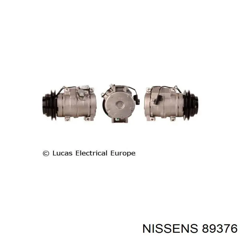Компресор системи кондиціювання Nissens 89376 ціна, від 249.96 USD