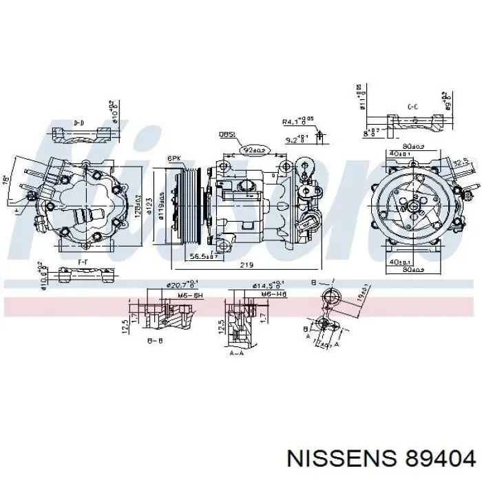 89404 Nissens компресор кондиціонера