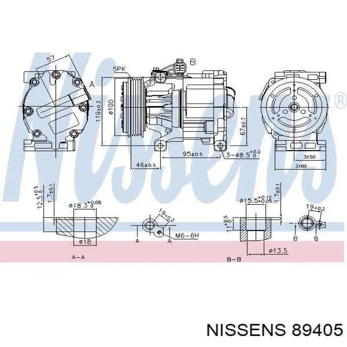 89405 Nissens компресор кондиціонера