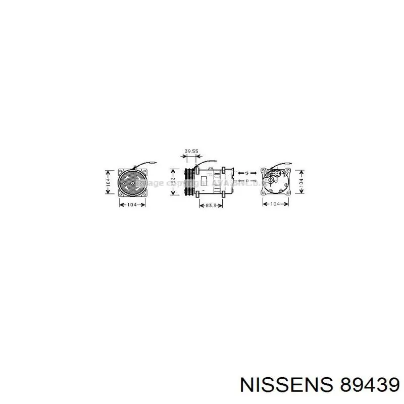 Купити 89439 Nissens Компресор кліматичної установки
