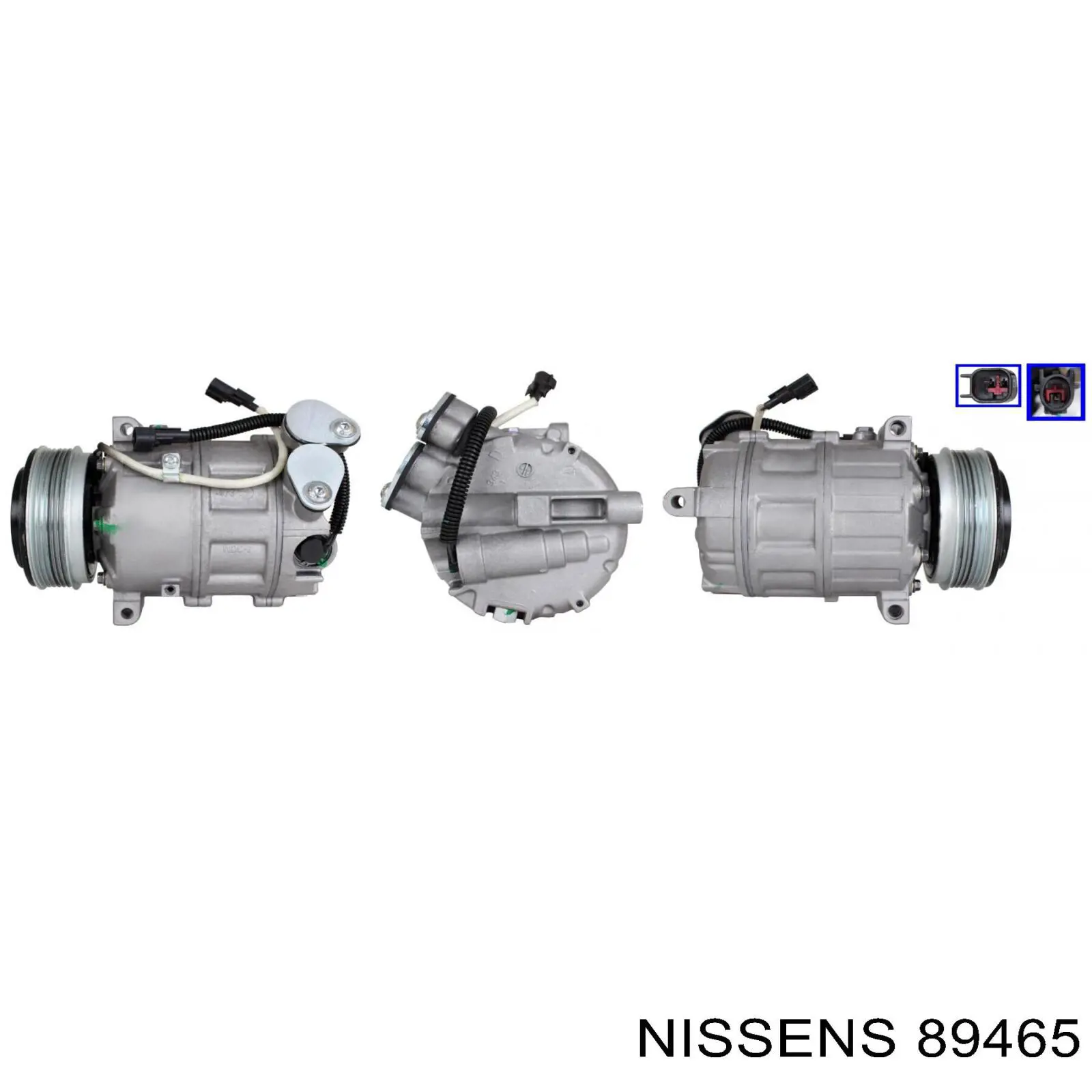 Купити 89465 Nissens Компресор кліматичної установки