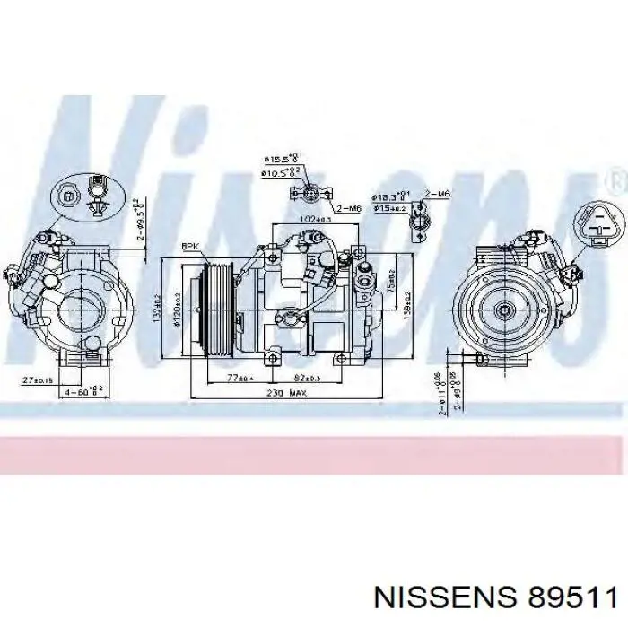 Насос кондиціонера Nissens 89511