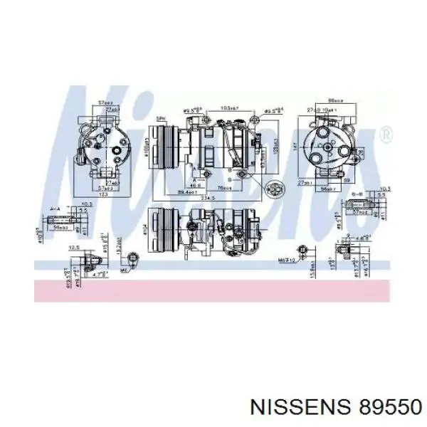 Компресор системи кондиціювання Mazda B32T61K00 ціна, від 204.64 USD