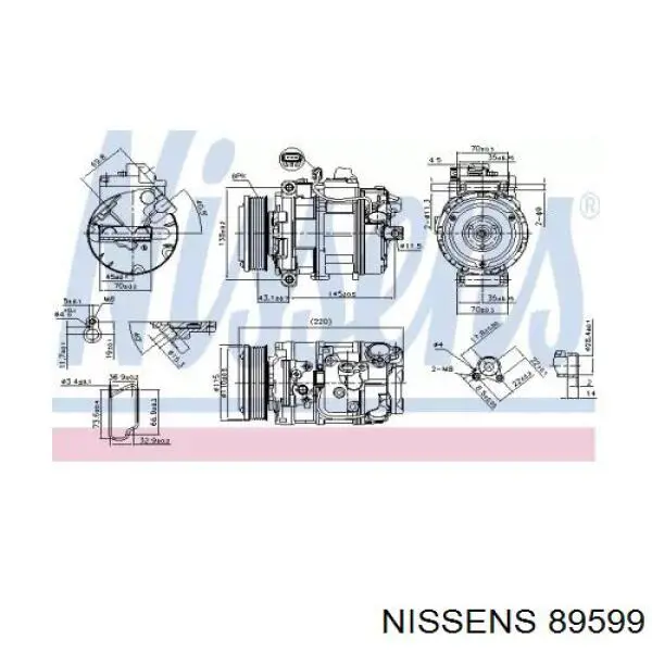 89599 Nissens компресор кондиціонера