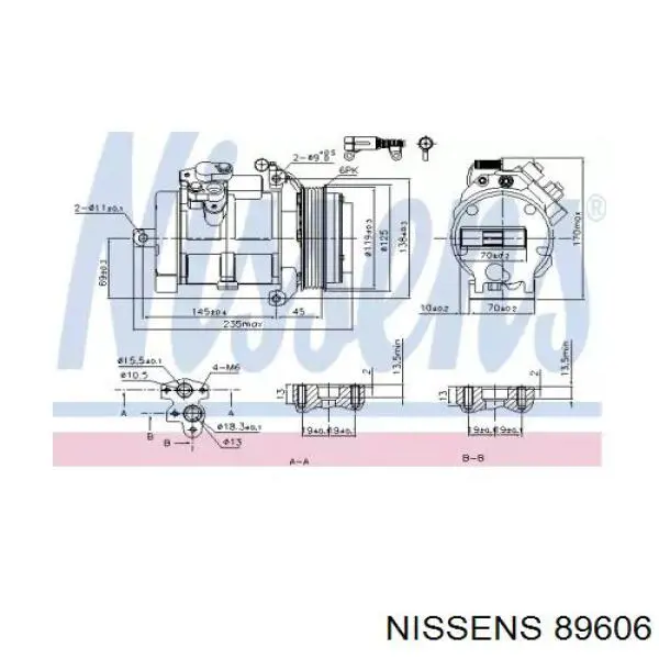 89606 Nissens компресор кондиціонера